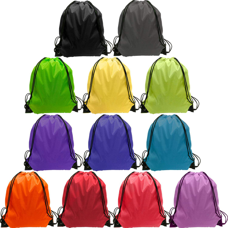 Drawstring Bag Bulk 48 Pcs String Backpack Bags Sport Gym Backpack Backpack 12 Color Cinch Bags