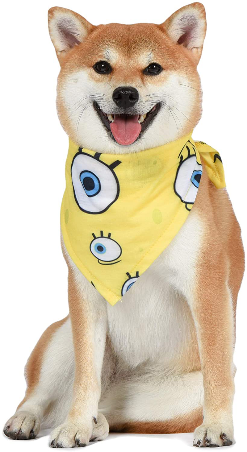 Spongebob Squarepants for Pets Nickelodeon Shirt for Dogs & Bandana Combo | Soft and Comfortable Spongebob Clothes for Dogs- Lightweight T Shirt & Dog Bandana Animals & Pet Supplies > Pet Supplies > Cat Supplies > Cat Apparel SpongeBob SquarePants for Pets   