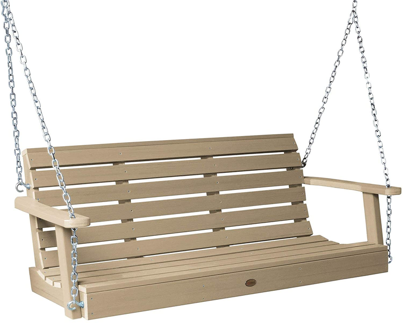 Highwood AD-PORW1-BKE Weatherly Porch Swing, 5 Feet, Black Home & Garden > Lawn & Garden > Outdoor Living > Porch Swings Highwood USA Tuscan Taupe 4 feet 