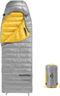 Naturehike Ultralight Goose down Sleeping Bag 750/550 Fill Power Compact Portable 3-4 Season for Adults & Kids Cold Weather Waterproof - Backpacking, Camping, Hiking, Traveling with Compression Sack Sporting Goods > Outdoor Recreation > Camping & Hiking > Sleeping Bags Naturehike Gray-750FP(32℉) Large-86.6"x33.5" 