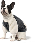 LESYPET Winter Dog Coat for Small Dog, Fleece Warm Doggy Coat Puppy Sweater, Pocket Design Dog Clothes for Small Medium Dog Girl Boy Animals & Pet Supplies > Pet Supplies > Dog Supplies > Dog Apparel lesypet Grey XX-Large 