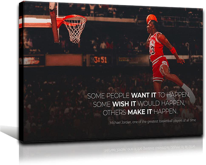 JUSTBR Basketball Poster Legends Sports Basketball Decor Art Paintings Canvas Picture Basketball Player Sports Artwork Living Room Prints Wall Decor Wooden Framed Posters for Boys Room 16"X24" Home & Garden > Decor > Artwork > Posters, Prints, & Visual Artwork JUSTBR