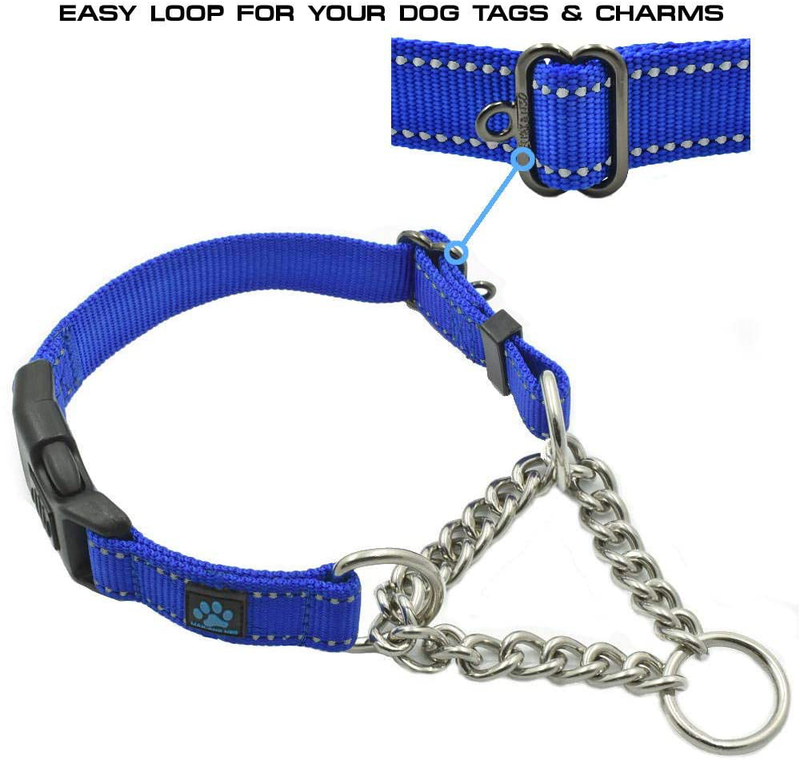 Max and Neo Stainless Steel Chain Martingale Collar - We Donate a Collar to a Dog Rescue for Every Collar Sold Animals & Pet Supplies > Pet Supplies > Dog Supplies Max and Neo   