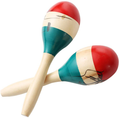 Musfunny Maracas Hand Percussion Rattles,Beech Wood Material Rumba Shakers with Clear and Professional Sounds Musical Instrument for Party,Games (Natural)  Musfunny Colorful  