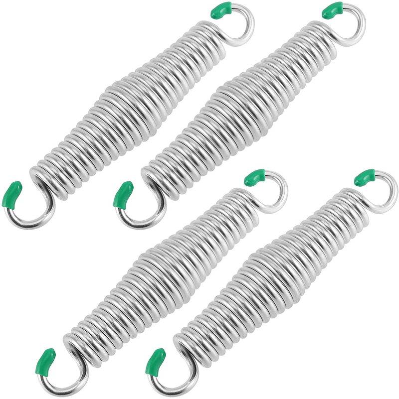 HAKZEON 4 Pack Heavy Duty Porch Swing Springs, 550lbs Load Capacity Hammock Chair Spring, Hanger Ceiling Mount Spring for Hanging Swing Bench, Hammock Chair, Punching Bag, Yoga Sling Home & Garden > Lawn & Garden > Outdoor Living > Porch Swings HAKZEON Default Title  