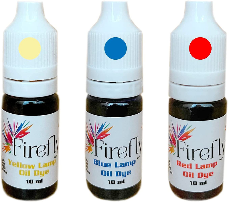 Firefly Colored Lamp Oil Dye Bundled with Eco-Friendly, Non-Toxic, Odorless, Smokeless Safe and Green Lamp Oil Home & Garden > Lighting Accessories > Oil Lamp Fuel Firefly   