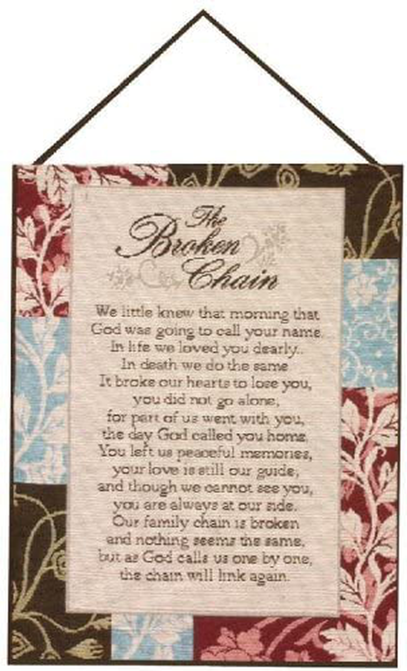 Manual Inspirational Collection 13 X 18-Inch Wall Hanging with Frame, Ten Commandments Home & Garden > Decor > Artwork > Decorative Tapestries Manual Woodworker The Broken Chain 13 by 18-Inch 