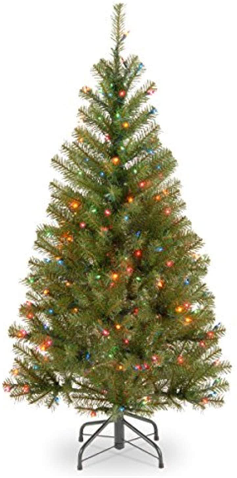 National Tree Company Pre-lit Artificial Christmas Tree | Includes Pre-Strung Multi-Color Lights and Stand | Aspen Spruce - 6 ft Home & Garden > Decor > Seasonal & Holiday Decorations > Christmas Tree Stands National Tree Company 7 5 ft  