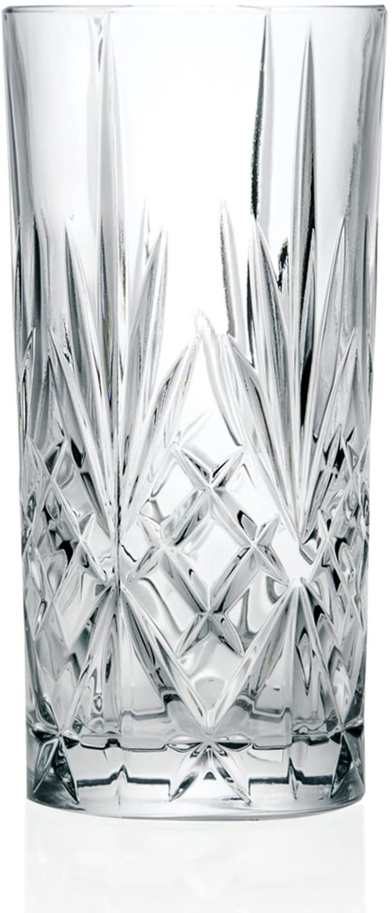RCR 25766020006 Melodia Crystal Hi-Ball Cocktail Water Tumbler Glass, 23 x 15.5 x 15.5 cm, Clear Home & Garden > Decor > Vases RCR   