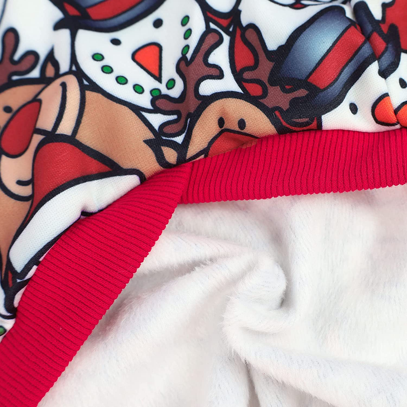 Fitwarm Christmas Outfit Santa Reindeer Dog Costume Puppy Hoodies Halloween Pumkin Doggie Winter Clothes Sweatshirt Pet Hooded Coat Cat Jackets Apparel Animals & Pet Supplies > Pet Supplies > Cat Supplies > Cat Apparel Fitwarm   