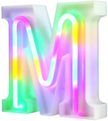 Neon Letter Lights 26 Alphabet Letter Bar Sign Letter Signs for Wedding Christmas Birthday Partty Supplies,USB/Battery Powered Light Up Letters for Home Decoration-Colourful J Home & Garden > Decor > Seasonal & Holiday Decorations& Garden > Decor > Seasonal & Holiday Decorations WARMTHOU Letter-m  