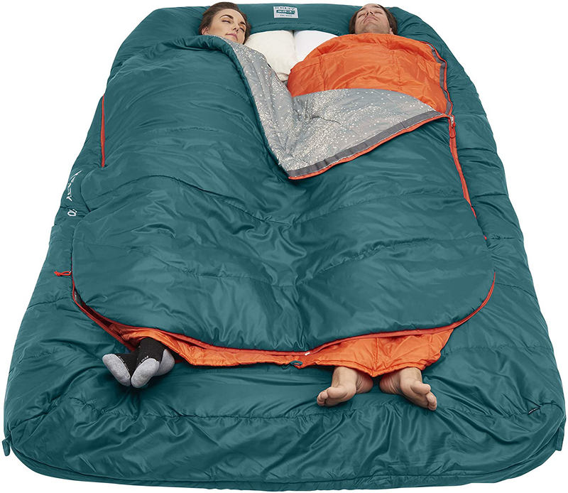 Kelty Tru.Comfort Doublewide 20 Degree Sleeping Bag – Two Person Synthetic Camping Sleeping Bag for Couples & Family Camping