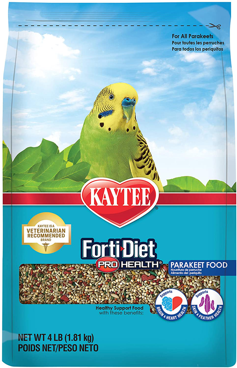 Kaytee Forti-Diet Pro Health Parakeet Food Animals & Pet Supplies > Pet Supplies > Bird Supplies > Bird Food Kaytee 4 Pound (Pack of 1)  