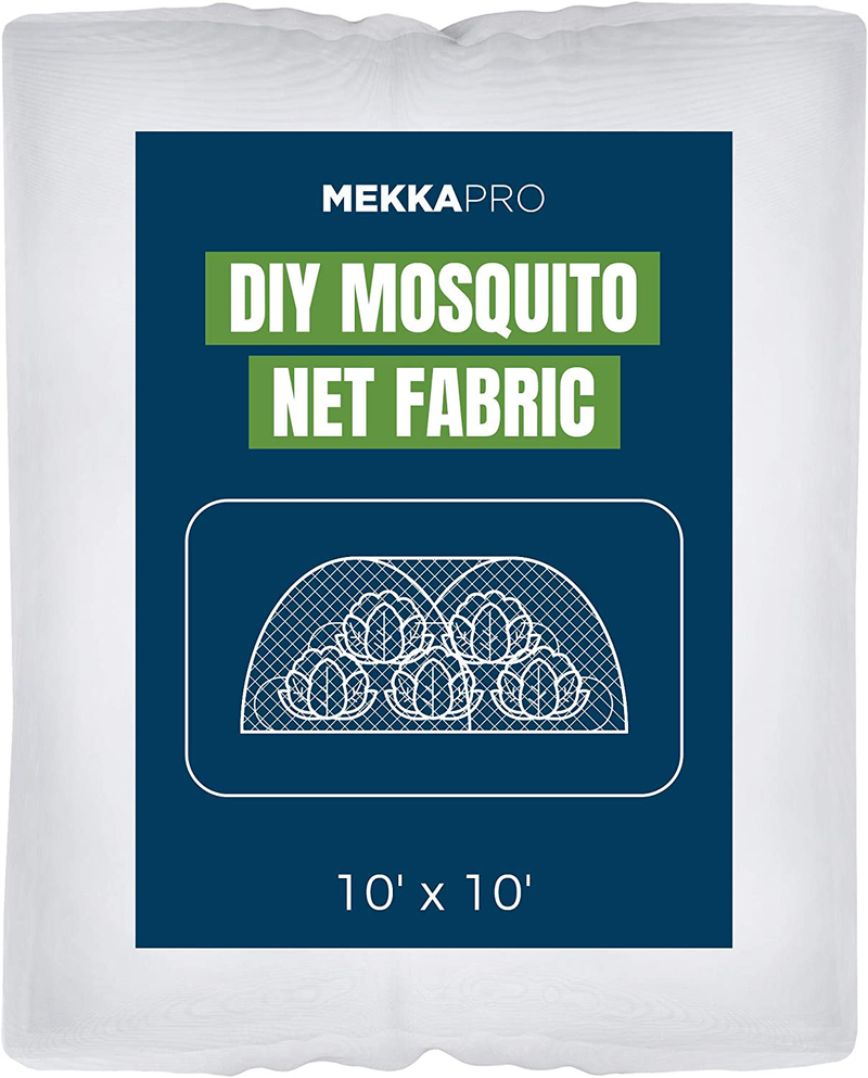 MEKKAPRO XL Mosquito Bug Screen Netting, 10Ft X 20Ft, Garden Netting for Vegetables, Flowers, Fruits, Plants Barrier Insect Bird Sporting Goods > Outdoor Recreation > Camping & Hiking > Mosquito Nets & Insect Screens MEKKAPRO 10' x 10'  