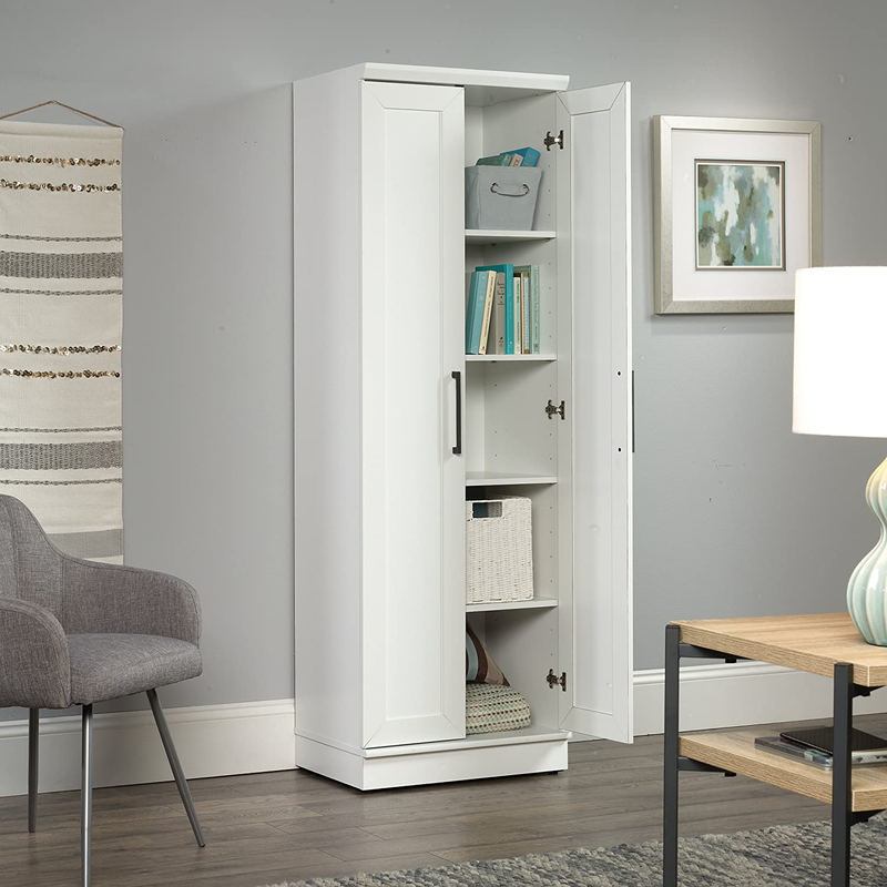 Sauder Homeplus Storage Cabinet, Soft White Finish