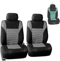 FH Group Sports Fabric Car Seat Covers Pair Set (Airbag Compatible), Gray / Black- Fit Most Car, Truck, SUV, or Van Vehicles & Parts > Vehicle Parts & Accessories > Motor Vehicle Parts > Motor Vehicle Seating ‎FH Group Gray  