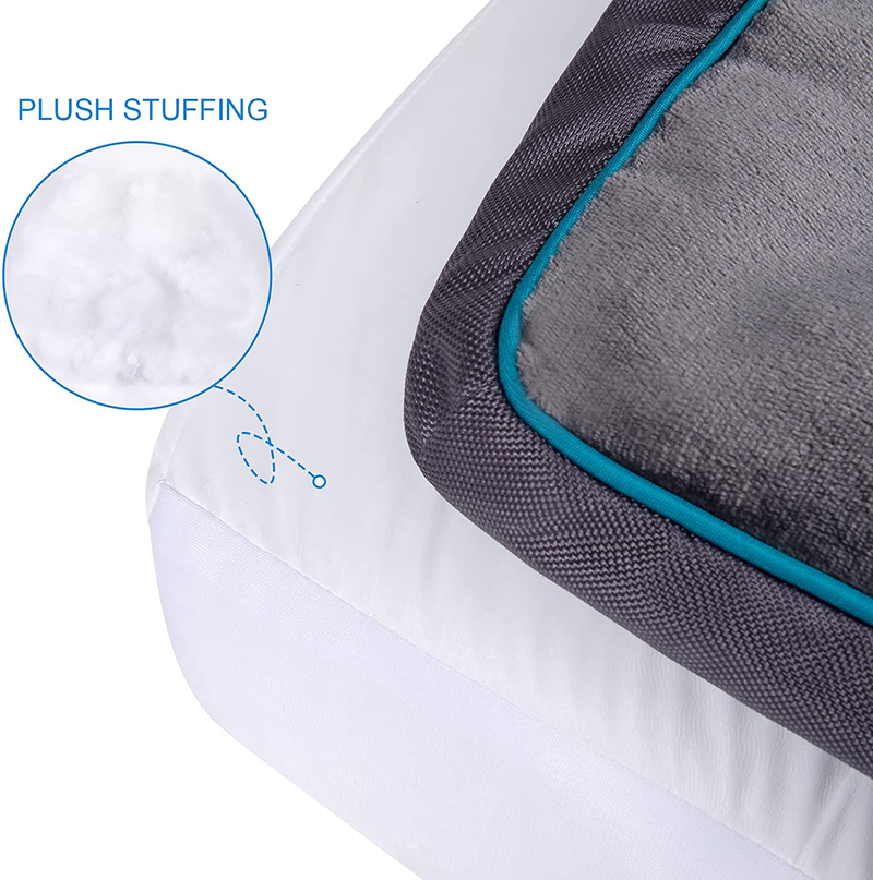 My Oli Durable Dog Bed for Dog Puppys Flannel Oxford Cloth Dog Mat up to 50Lbs Medium Pet Bed Mat with Removable Washable Cover, Waterproof Inner Liner Soft anti Slip Pad Mat for Pets Dogs Animals & Pet Supplies > Pet Supplies > Dog Supplies > Dog Beds My OLi   