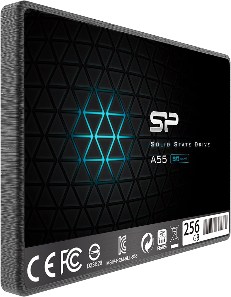 SP 256GB SSD 3D NAND A55 SLC Cache Performance Boost SATA III 2.5" 7mm (0.28") Internal Solid State Drive (SP256GBSS3A55S25) Electronics > Electronics Accessories > Computer Components > Storage Devices SP   