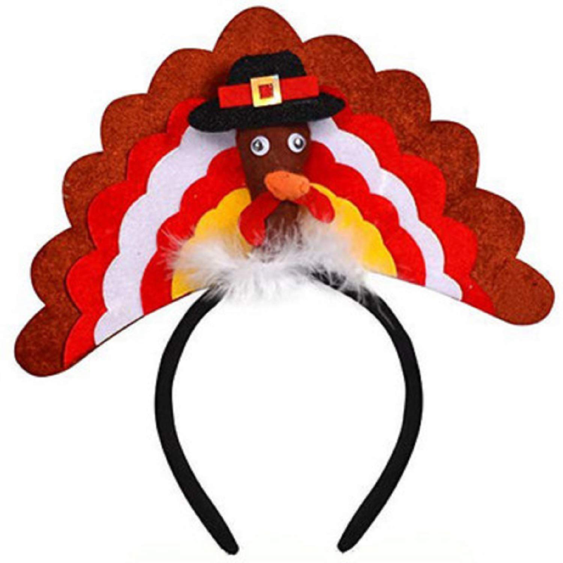 Thanksgiving 3pcs Turkey Drumstick Headband Combo Set for Holiday Costume Party Accessories Decorations Home & Garden > Decor > Seasonal & Holiday Decorations& Garden > Decor > Seasonal & Holiday Decorations ANDES   