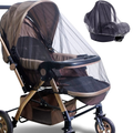 Mosquito Net for Stroller - 2 Pack Durable Baby Stroller Mosquito Net - Perfect Bug Net for Strollers, Bassinets, Cradles, Playards, Pack N Plays and Portable Mini Crib (White) … Sporting Goods > Outdoor Recreation > Camping & Hiking > Mosquito Nets & Insect Screens Sysmie Black-2pack  