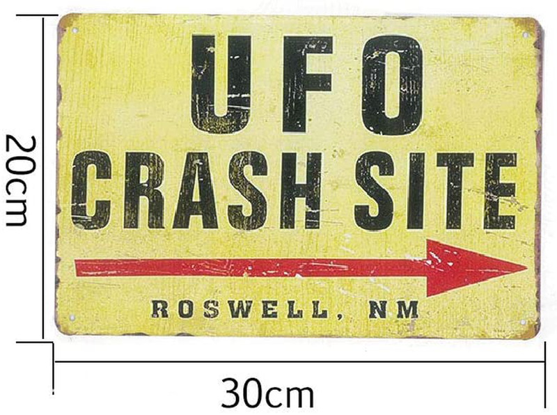 N\C Fallout Shelter Vintage Metal Tin Sign Garage Decor Man Cave Sign Tin Sign Vintage Retro Area UFO Waring Signs Outdoor Street Garage Metal Aluminum Tin Sign Arts & Entertainment > Party & Celebration > Party Supplies N\C   
