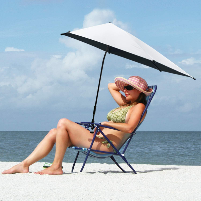 G4Free UPF 50+ Adjustable Beach Umbrella XL with Universal Clamp for Chair, Golf Cart, Stroller, Bleacher, Patio Home & Garden > Lawn & Garden > Outdoor Living > Outdoor Umbrella & Sunshade Accessories G4Free   