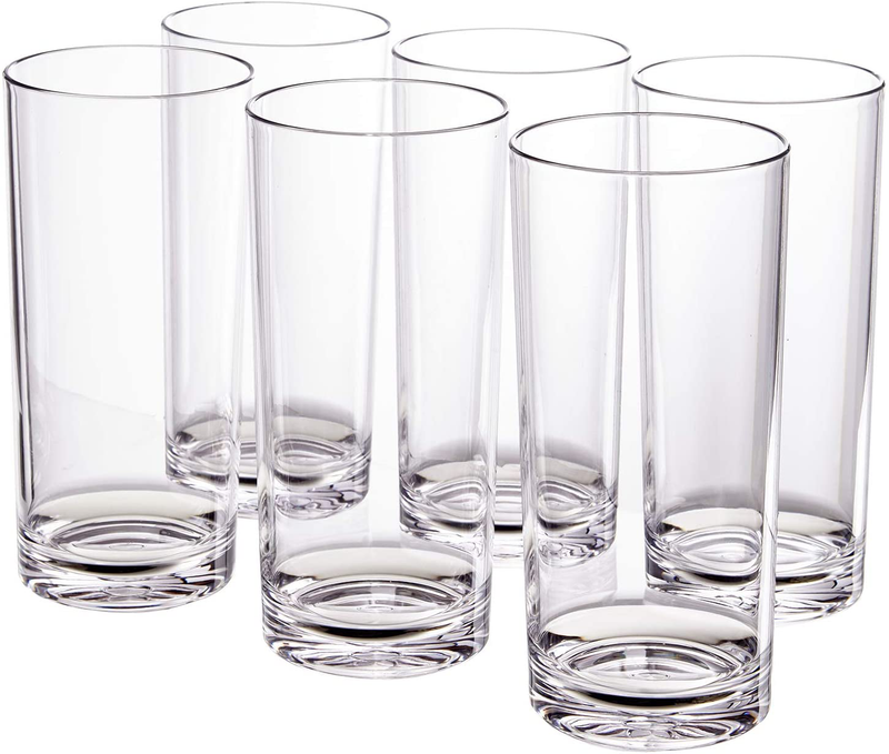 Classic 8-piece Premium Quality Plastic Tumblers | 4 each: 12-ounce and 16-ounce Clear Home & Garden > Kitchen & Dining > Tableware > Drinkware US Acrylic 24-ounce  