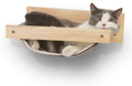 FUKUMARU Cat Hammock Wall Mounted Large Cats Shelf - Modern Beds and Perches - Premium Kitty Furniture for Sleeping, Playing, Climbing, and Lounging - Easily Holds up to 40 Lbs Animals & Pet Supplies > Pet Supplies > Cat Supplies > Cat Beds FUKUMARU Black Stripe  