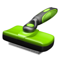 Tminnov Self Cleaning Slicker Brush, Dog Brush / Cat Brush for Shedding and Grooming, Deshedding Tool for Pet - Gently Removes Long and Loose Undercoat, Mats and Tangled Hair Animals & Pet Supplies > Pet Supplies > Dog Supplies Tminnov Green  