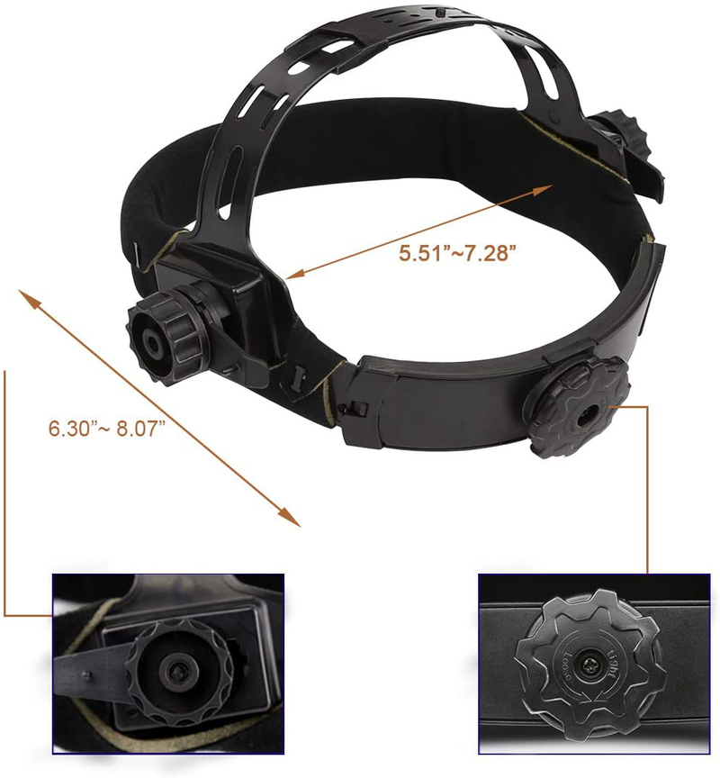 DEKOPRO Welding Helmet Solar Powered Auto Darkening Hood with Adjustable Shade Range 4/9-13 for Mig Tig Arc Welder Mask (Blue Eagle)