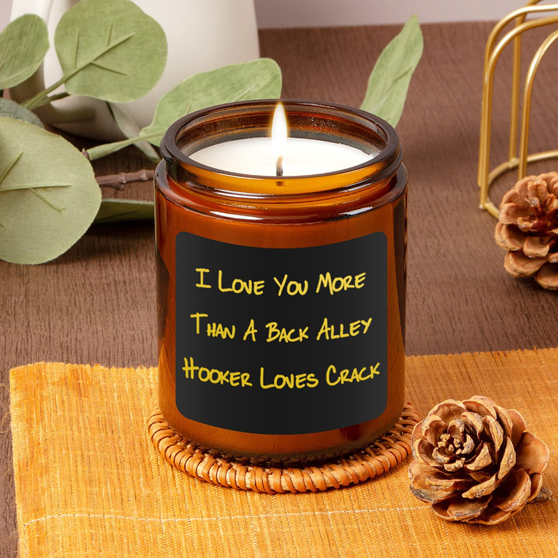 TASRUIMI Lavender Scented Candles - Funny Candles Gifts for Women - Valentines Day Gifts for Her - I Love You - Funny Birthday Gifts for Her, Wife, Girlfriend, Lover