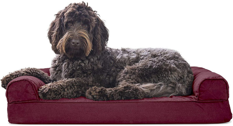 Furhaven Orthopedic Dog Beds for Small, Medium, and Large Dogs, CertiPUR-US Certified Foam Dog Bed Animals & Pet Supplies > Pet Supplies > Dog Supplies > Dog Beds Furhaven Quilted Wine Red Memory Foam Medium (Pack of 1)