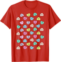 Star Wars Candy Hearts Love Valentine'S Day Graphic T-Shirt Home & Garden > Decor > Seasonal & Holiday Decorations STAR WARS Red Men 2XL