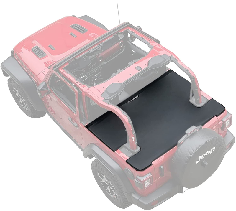 Shadeidea Tonneau Cover for Jeep Wrangler JK Unlimited (2007-2018) 4 Door Rear Trunk Cover Cargo Vinyl Cover for JKU Tailgate Ton Cover-Black-3 Years Warranty Sporting Goods > Outdoor Recreation > Camping & Hiking > Tent Accessories Shadeidea Black JL(2018-Current) 2d 