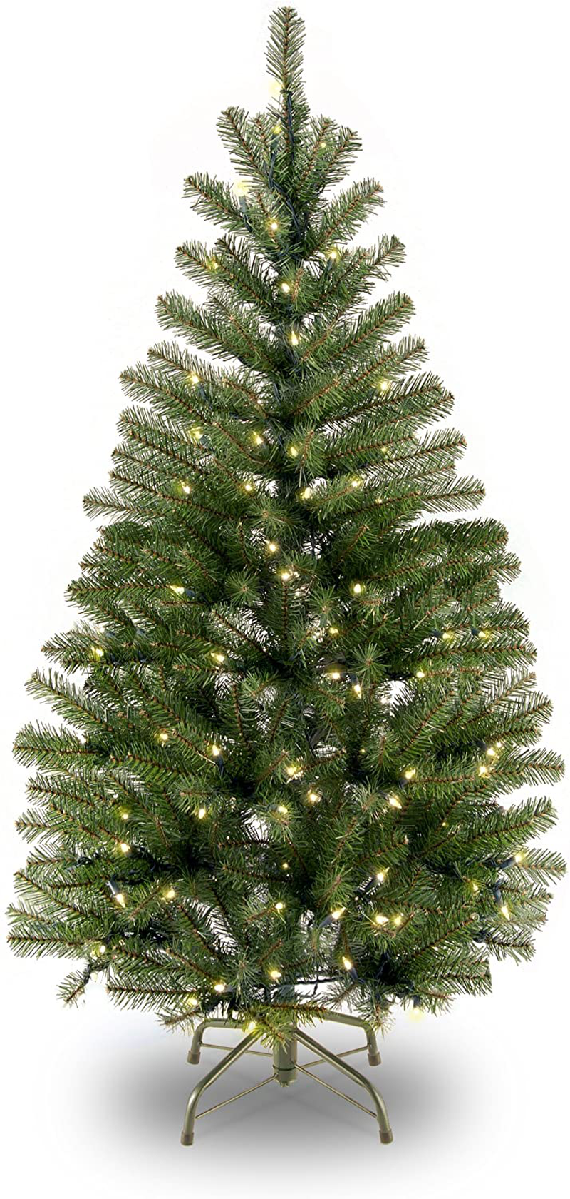 National Tree Company Pre-lit Artificial Christmas Tree | Includes Pre-strung White Lights and Stand | Aspen Spruce - 7 ft Home & Garden > Decor > Seasonal & Holiday Decorations > Christmas Tree Stands National Tree Company 4 ft  