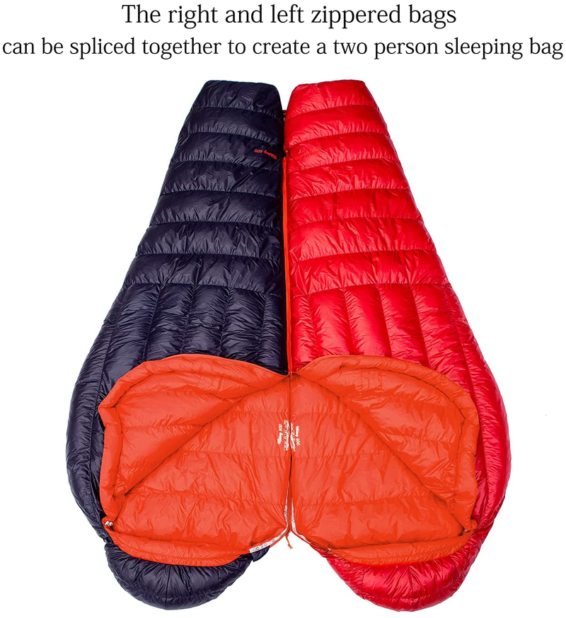Mountaintop Ultralight Mummy down Sleeping Bag 650 Fill Power Duck down Suits for 32 Degree F for Camping Hiking Backpacking Sporting Goods > Outdoor Recreation > Camping & Hiking > Sleeping Bags MOUNTAINTOP   