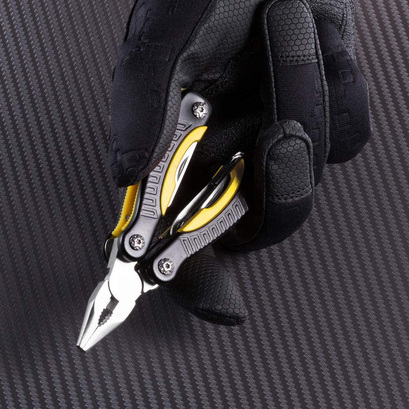 Mini Multitool Knife 12 in 1 - Small Pocket Multi Tool with Knife and Pliers - Best Small Utility Multi Purpose All in One Tools for Men Women - Best Gear Accessory for EDC Work Camping Hiking 2229