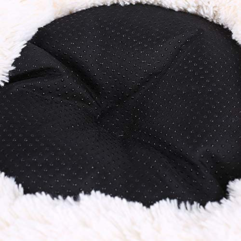 Gavenia Cat Beds for Indoor Cats Washable Donut Cat and Dog Bed,Soft Plush Pet Cushion,Waterproof Bottom Fluffy Dog and Cat Calming and Self Warming Bed for Sleep Improvement Animals & Pet Supplies > Pet Supplies > Cat Supplies > Cat Beds Gavenia   