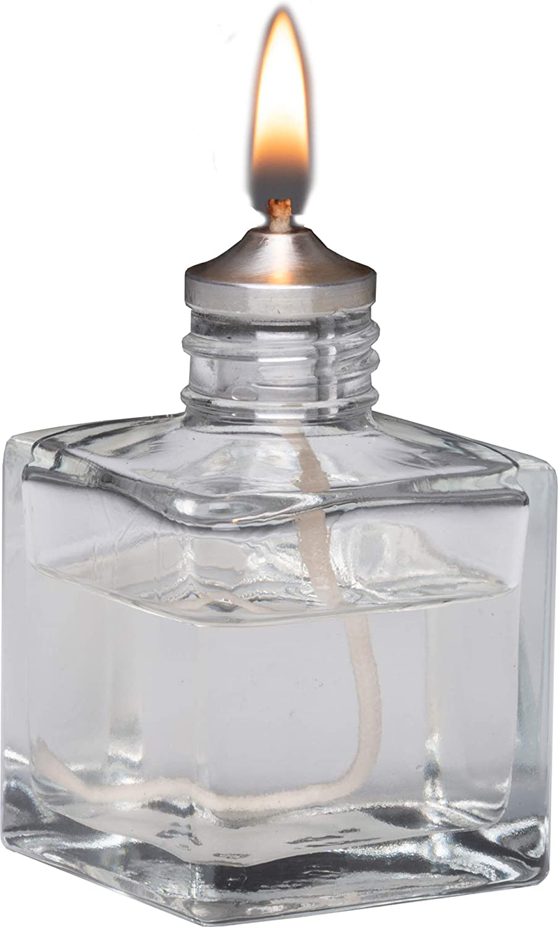Firefly Aura Petite Square Refillable Glass Oil Lamp - Strong Soda Glass Home & Garden > Lighting Accessories > Oil Lamp Fuel Firefly Default Title  
