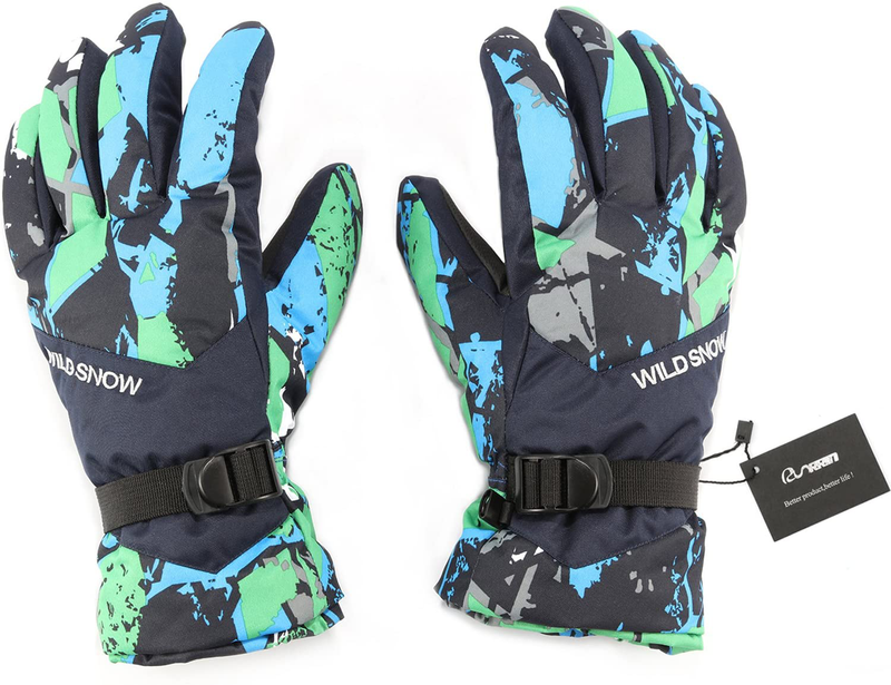 Ski Gloves,RunRRIn Winter Warmest Waterproof and Breathable Snow Gloves for Mens,Womens,ladies and Kids Skiing,Snowboarding  RunRRIn   