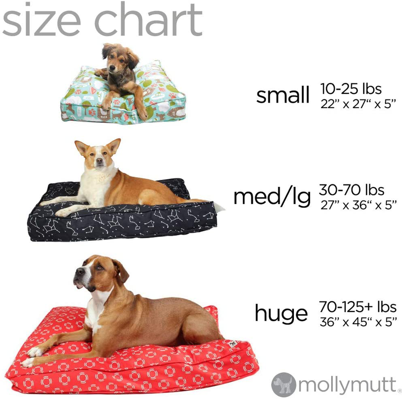 Molly Mutt Dog Bed Cover - Med Dog Bed Cover - Dog Calming Bed - Puppy Bed - Medium Pet Bed - Large Dog Bed Cover - Washable Dogs Bed Cover - Pet Bed with Removable Cover Dog Bed Covers Animals & Pet Supplies > Pet Supplies > Dog Supplies > Dog Beds Molly Mutt   