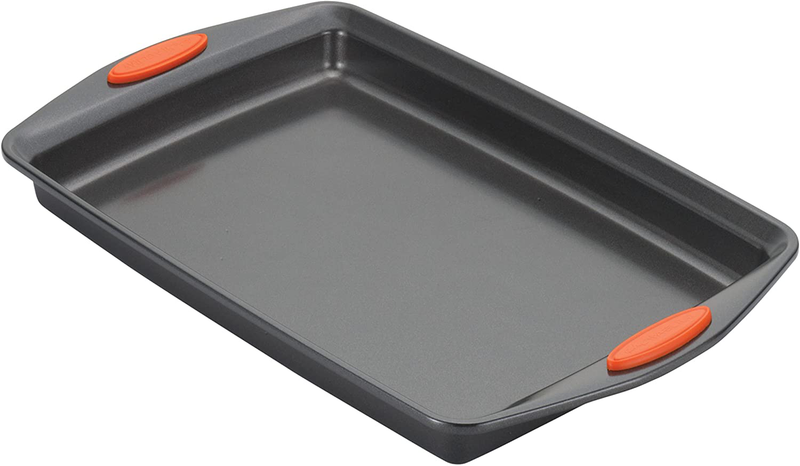 Rachael Ray 55673 Nonstick Bakeware Set with Grips includes Nonstick Bread Pan, Baking Pans and Cake Pans - 5 Piece, Gray with Orange Grips Home & Garden > Kitchen & Dining > Cookware & Bakeware Rachael Ray   