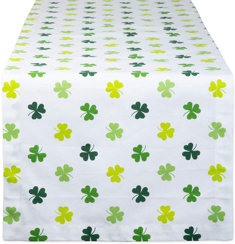 DII St. Patrick'S Day Collection Tabletop, Table Runner, 14X74", Shamrock Arts & Entertainment > Party & Celebration > Party Supplies DII Shamrock Shake Table Runner, 14x72" 