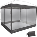Leader Accessories Mesh Screen Zippered Wall Panels for 10' X 10' Canopy (Tent Walls Only, Frame and Top Not Included) (Grey Mesh Wall) Sporting Goods > Outdoor Recreation > Camping & Hiking > Tent Accessories Leader Accessories Grey mesh wall  