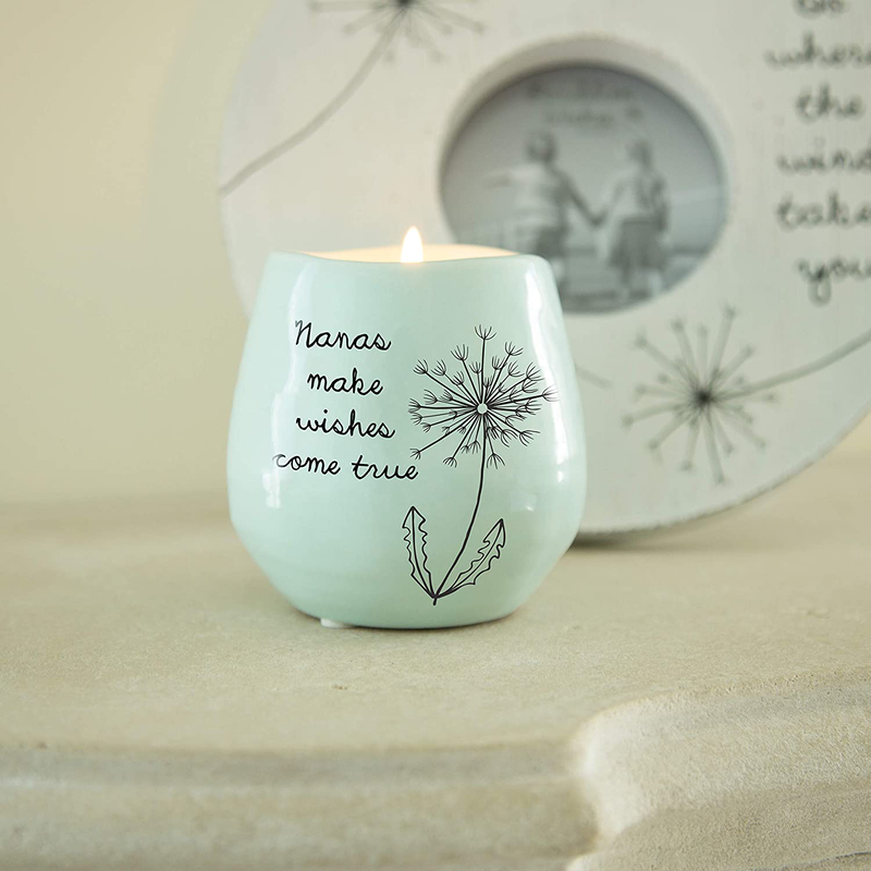 Pavilion Gift Company Nanas Make Wishes Come True Ceramic Soy Candle Home & Garden > Decor > Home Fragrances > Candles Pavilion Gift Company   