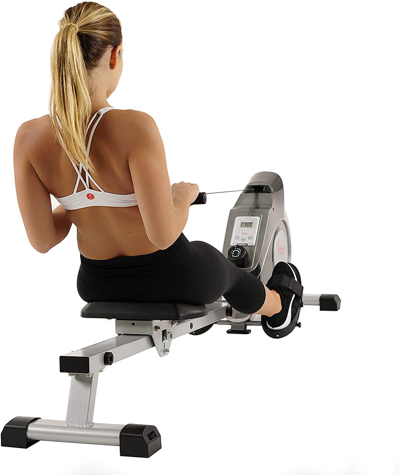 Sunny Health & Fitness Magnetic Rowing Machine Rower with LCD Monitor  Sunny Health & Fitness   