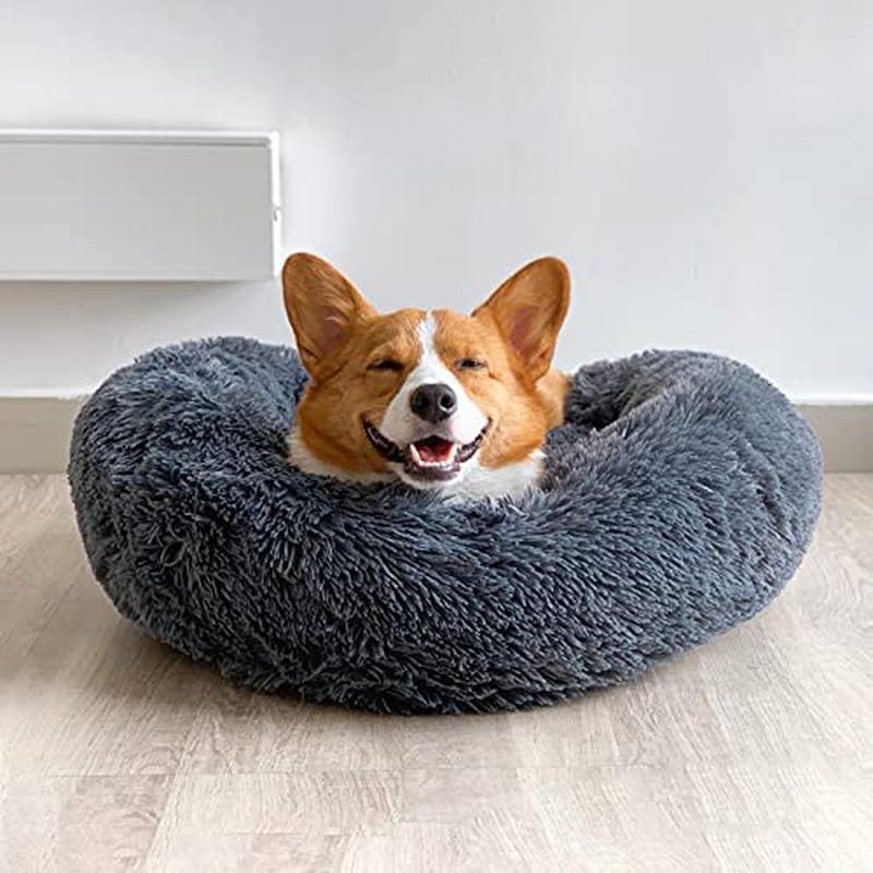 OYANTEN Cat Beds for Indoor Cats with Removable Cover, Fluffy Self-Warming Calming Donut Pet Bed for Indoor Cats,Machine Washable Animals & Pet Supplies > Pet Supplies > Dog Supplies > Dog Beds OYANTEN   