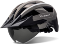 VICTGOAL Bike Helmet with USB Rechargeable Rear Light Detachable Magnetic Goggles Removable Sun Visor Mountain & Road Bicycle Helmets for Men Women Adult Cycling Helmets Sporting Goods > Outdoor Recreation > Cycling > Cycling Apparel & Accessories > Bicycle Helmets VICTGOAL Ti  