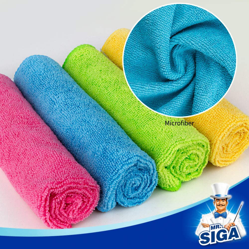 MR.SIGA Microfiber Cleaning Cloth, Pack of 12, Size: 32x32 cm Home & Garden > Household Supplies > Household Cleaning Supplies MR.SIGA   