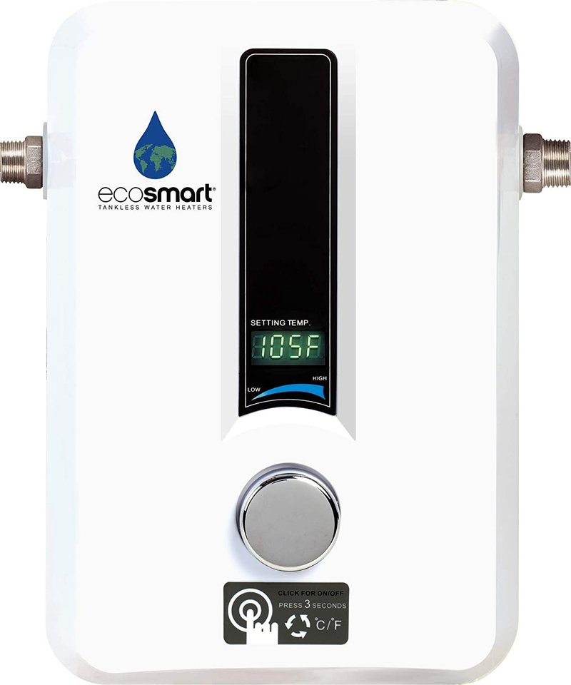 EcoSmart ECO 11 Electric Tankless Water Heater, 13KW at 240 Volts with Patented Self Modulating Technology  EcoSmart Default Title  